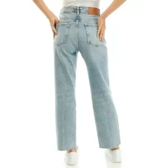 7 For All Mankind Logan Stovepipe Jeans Fringe Hem Ode to size 28 - Picture 2 of 6